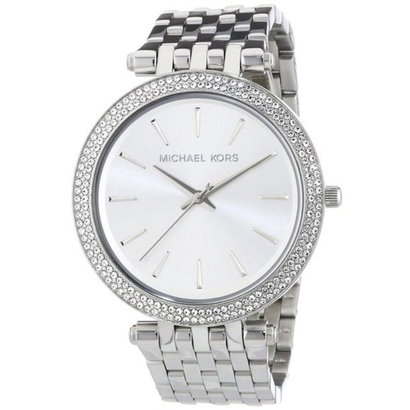 MICHAEL KORS Darci Silver Dial Pave Bezel Ladies Watch MK3190 - Picture 1 of 16